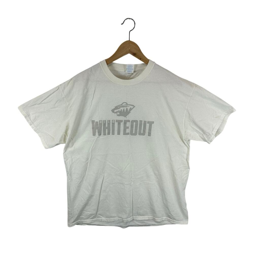 Minnesota Wild Whiteout Night Game Giveaway Tee Size XL